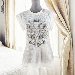 COPY - NWT - PINKO 🇮🇹 Coca Cola rhinestones embroidery